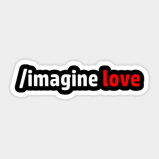 Imagine Love Sticker